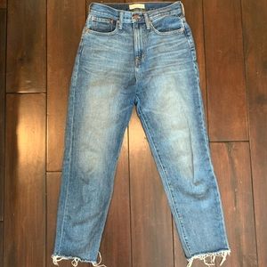 Madewell Dark Wash Mom Jean